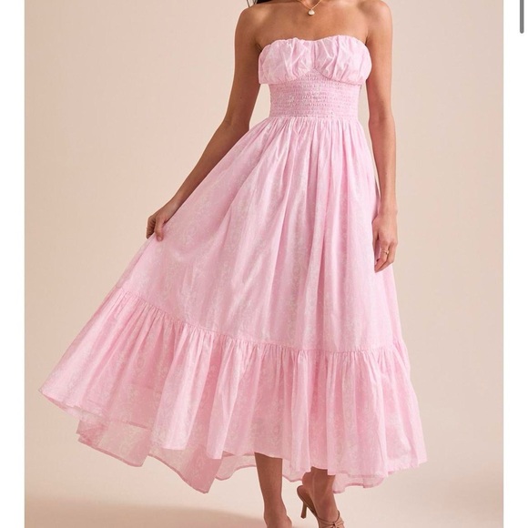 Altar'd State Dresses & Skirts - NEW Altar’d State Pink Floral Maxi Dress Size Large NWT